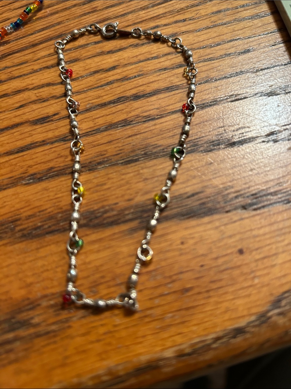 Multicolor Beaded Women's Necklace and Bracelet Set - Picture 4 of 4